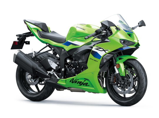 Мотоцикл KAWASAKI ZX-6R (Lime Green / Blue) 2026