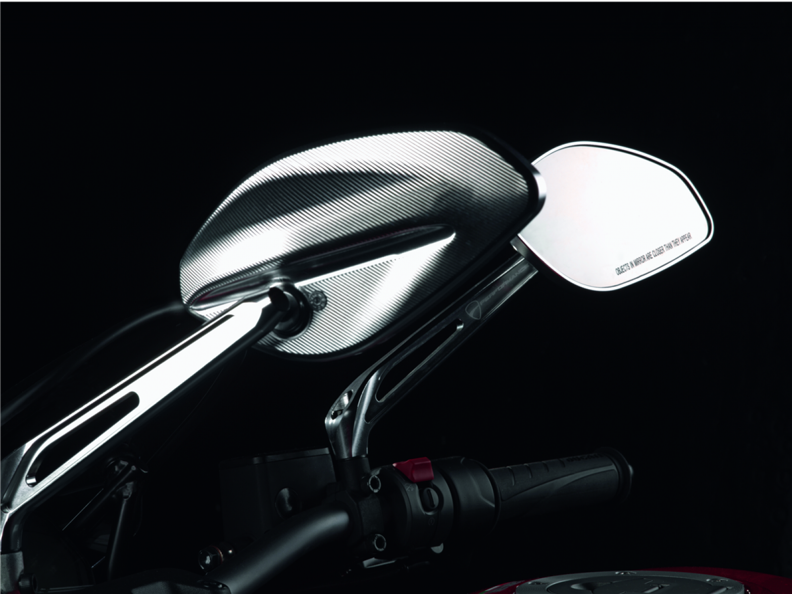 Зеркало правое Ducati CNC Complete Mirror Silver для Ducati Xdiavel 16-17, XDiavel S 16-17
