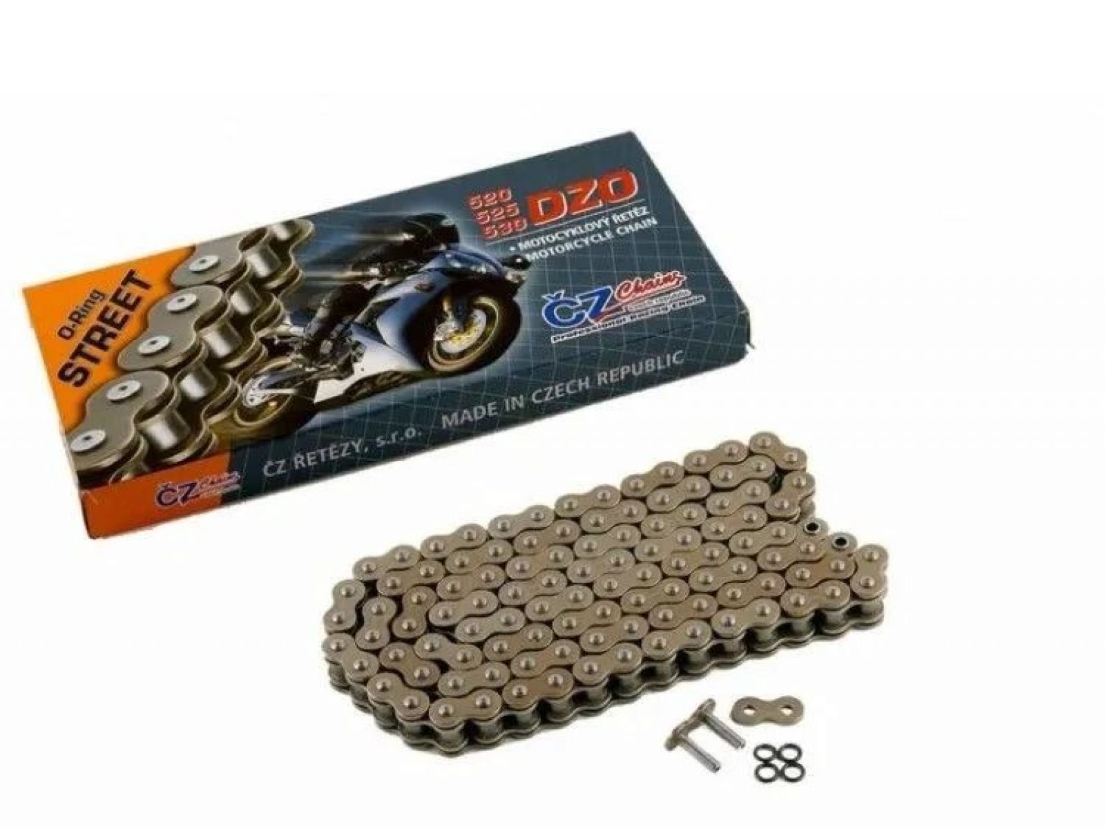 Цепь для мотоцикла  CZ Chains 525 DZO - 118 (O-Ring) 525DZO-118