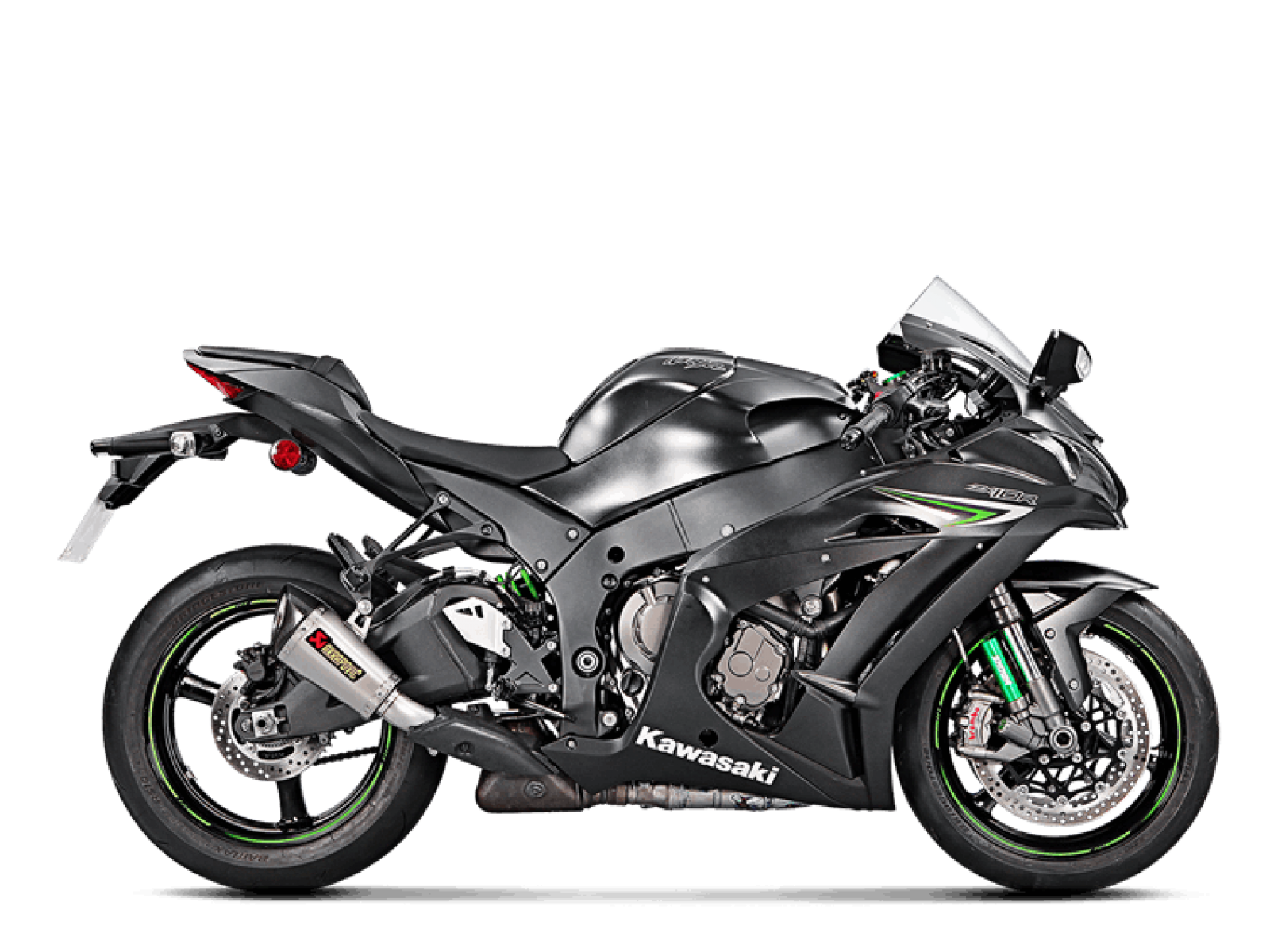 Глушитель AKRAPOVIC SLIP ON Titanium для Kawasaki ZX-10R 16-20