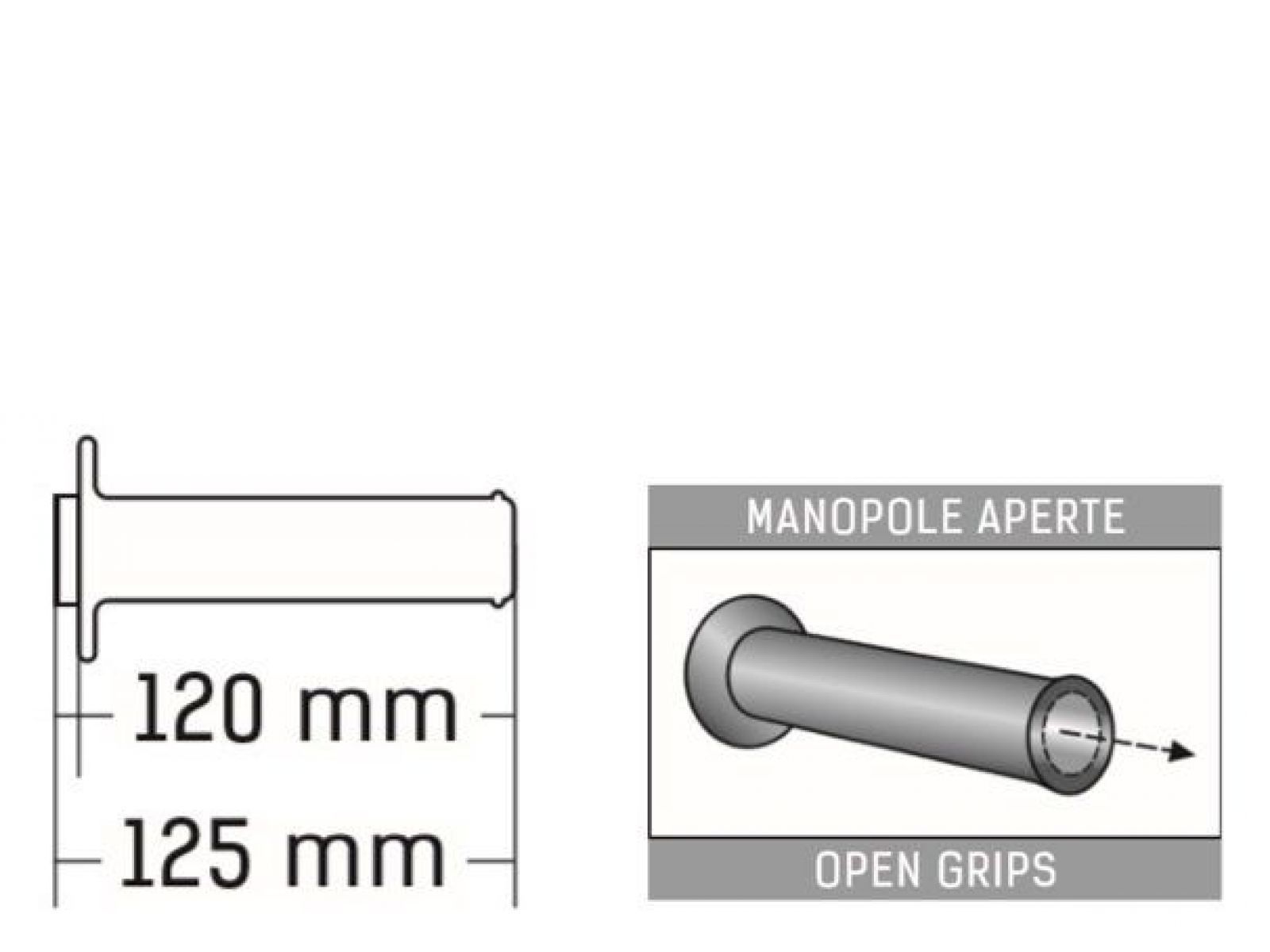 Грипсы универсальняе сине-белые Domino A01041C4648B70