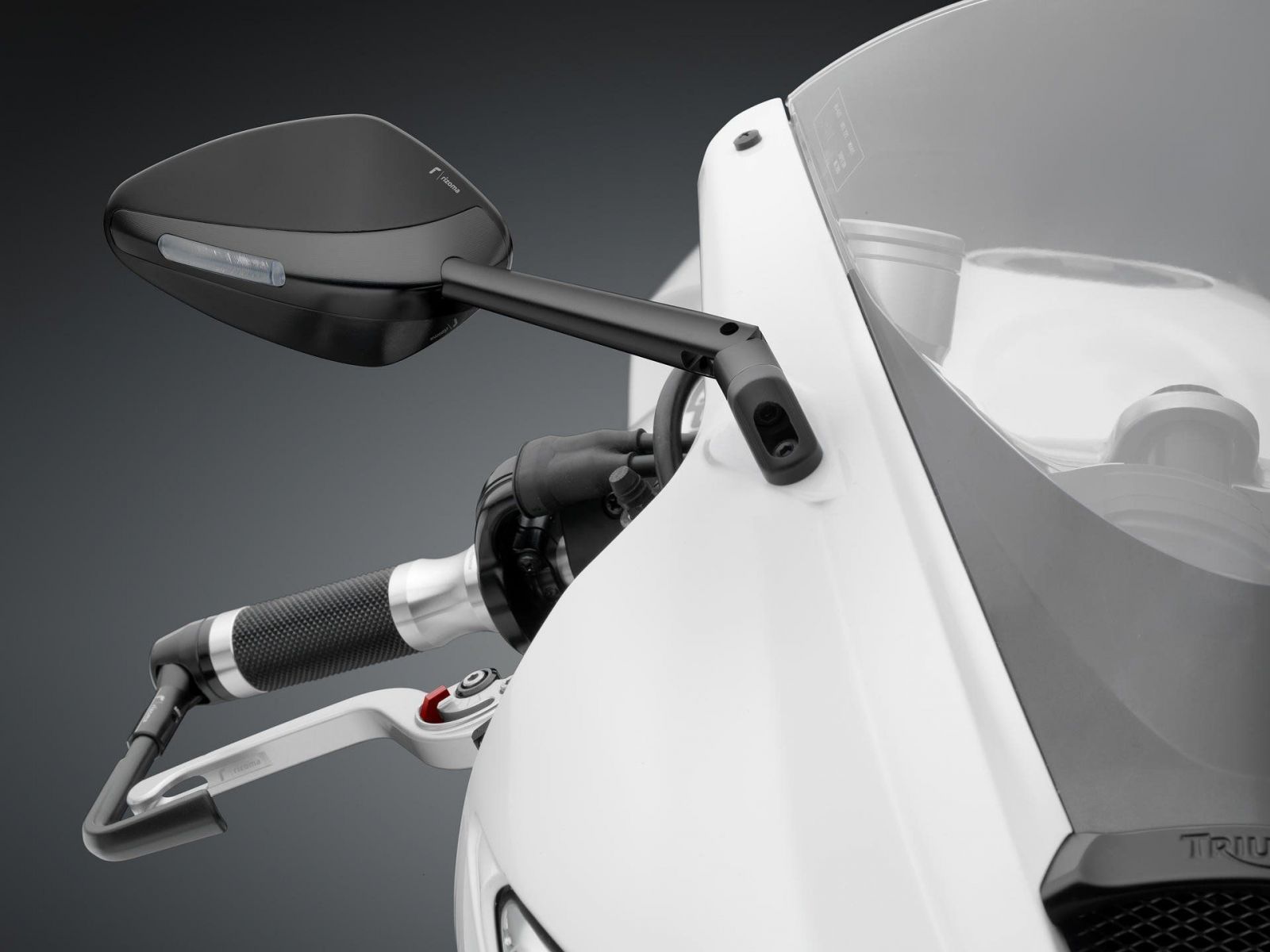 Зеркало универсальное Rizoma Veloce L Sport Black