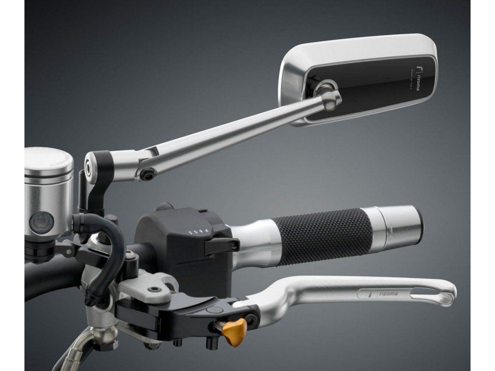 Зеркало универсальное Rizoma Linea Silver