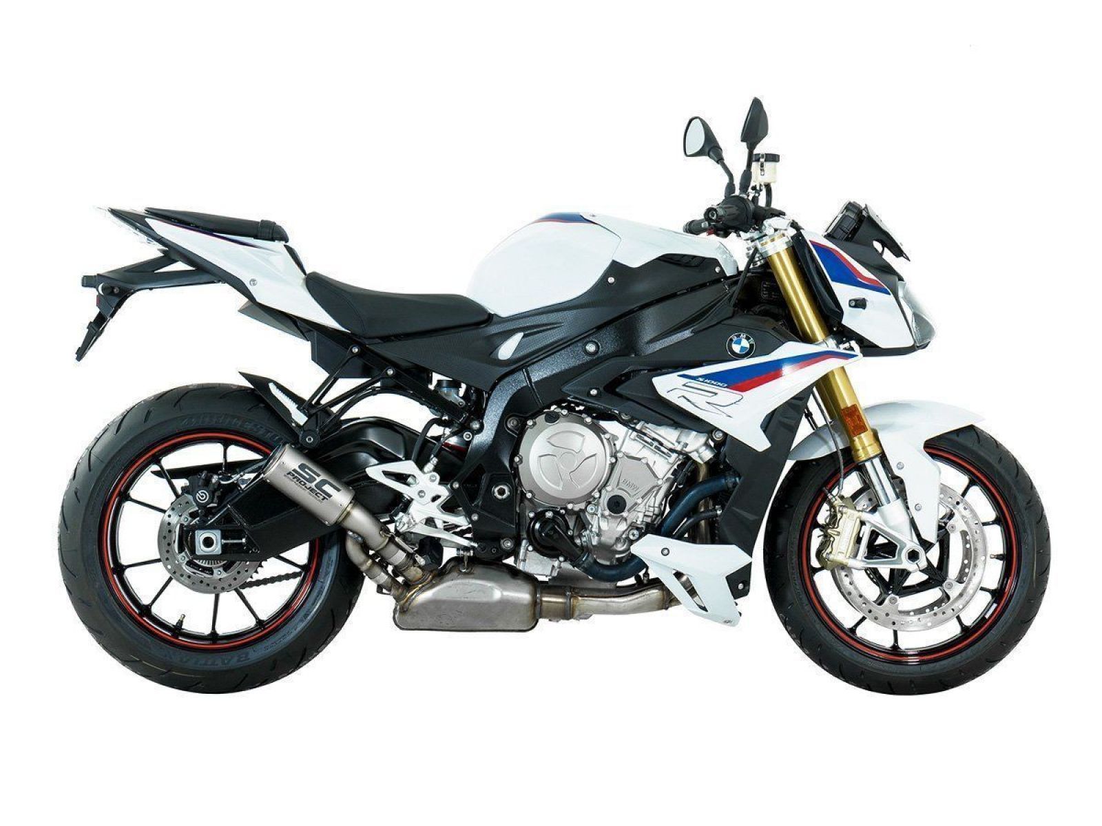 Глушитель SC Project Slip-On CR-T титан титановая сетка BMW S1000RR 17-20