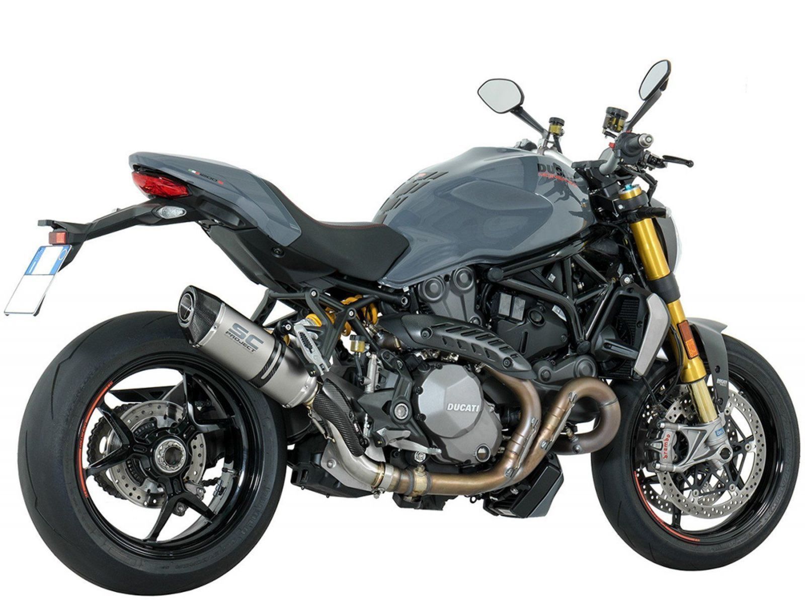 Глушитель SC Project Oval для Ducati Monster 1200 16-19