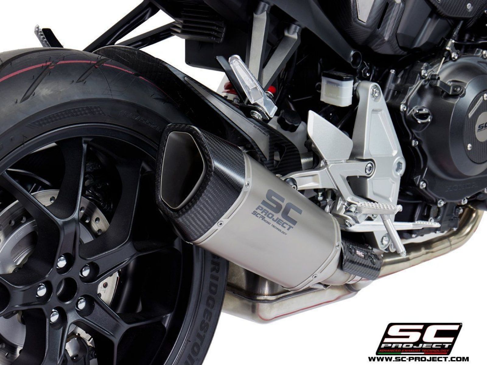 Глушитель SC Project Slip-On SC1-R титан для Honda CB1000R Neo Sport Cafe 18-20