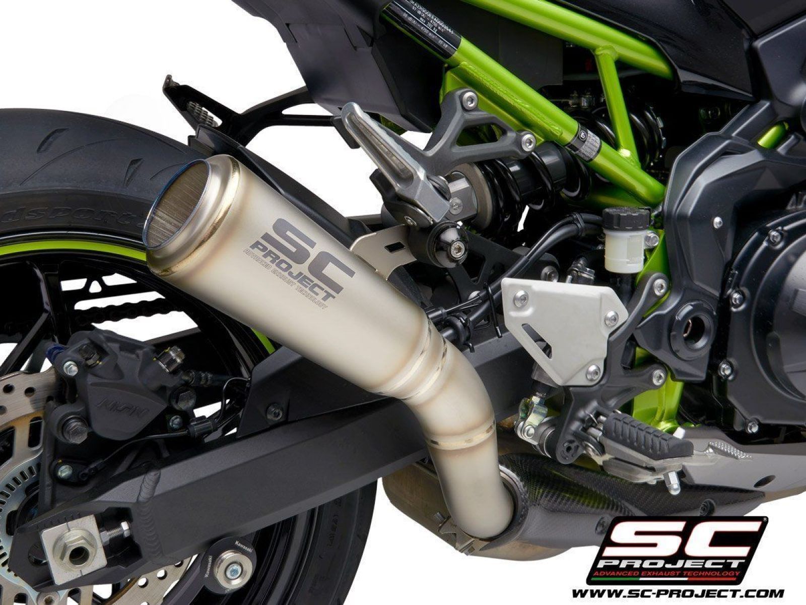 Глушитель SC Project Slip-On S1-GP титан для Kawasaki Z900 20