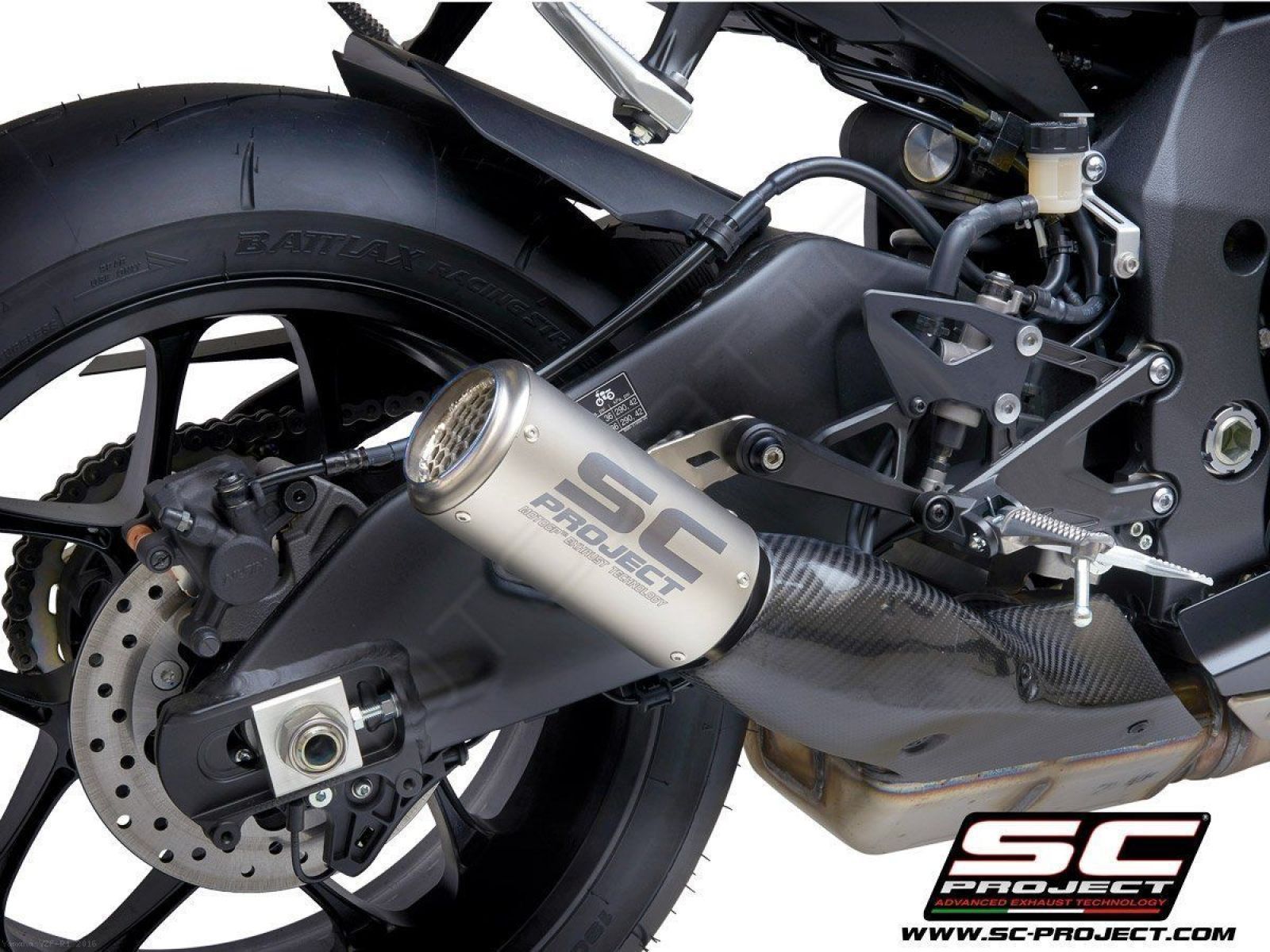 Глушитель SC Project Slip-On CR-T титан для Yamaha R1 15-19, R1M 15-19