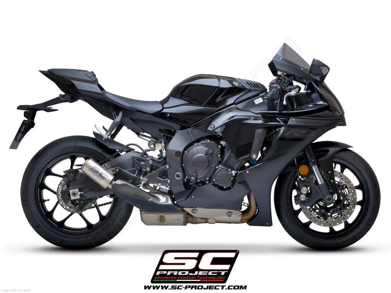 Глушитель SC Project Slip-On CR-T титан для Yamaha R1 15-19, R1M 15-19