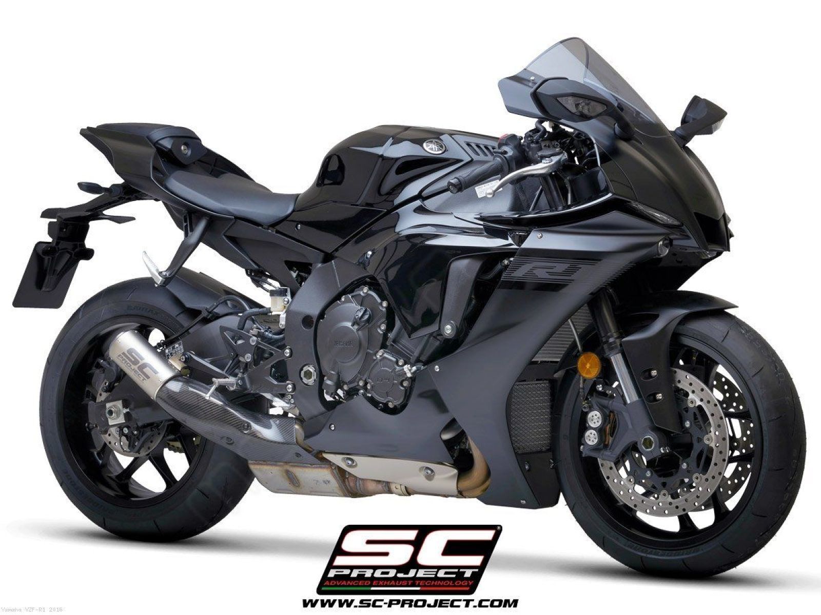Глушитель SC Project Slip-On CR-T титан для Yamaha R1 15-19, R1M 15-19