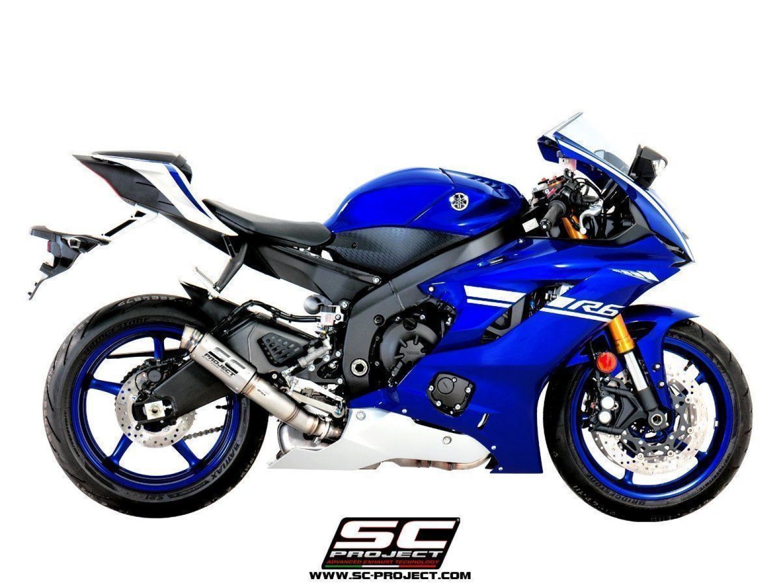 Глушитель SC Project Slip-On GP-70R титан для Yamaha R6 17-20