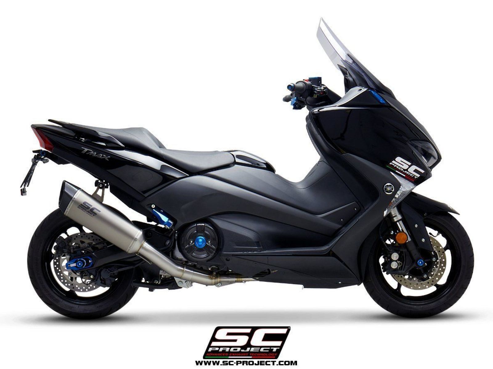 Выхлопная система SC Project SC1-R сталь титан для Yamaha TMAX 530 17-19