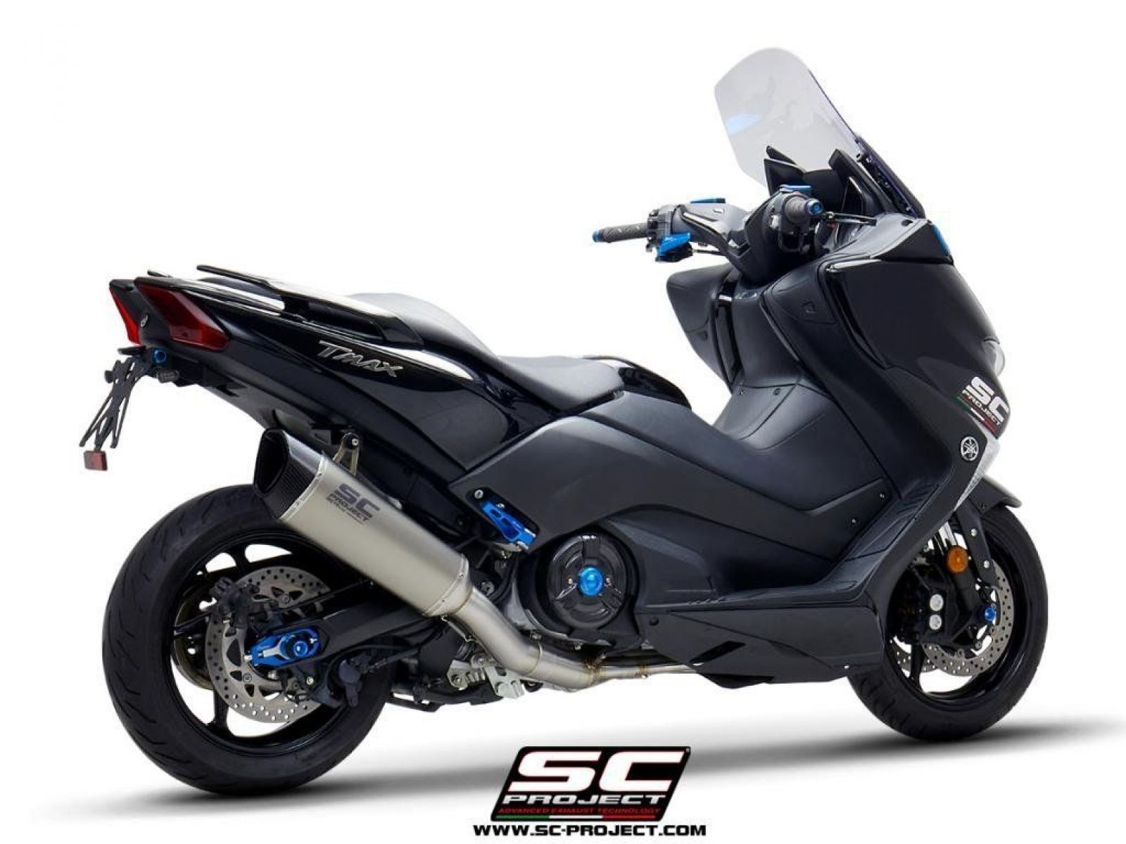 Выхлопная система SC Project SC1-R сталь титан для Yamaha TMAX 530 17-19