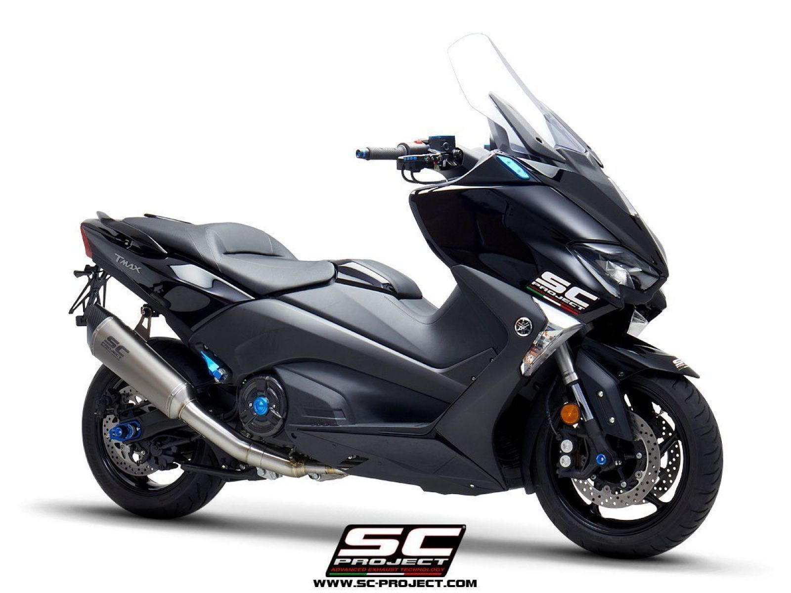 Выхлопная система SC Project SC1-R сталь титан для Yamaha TMAX 530 17-19