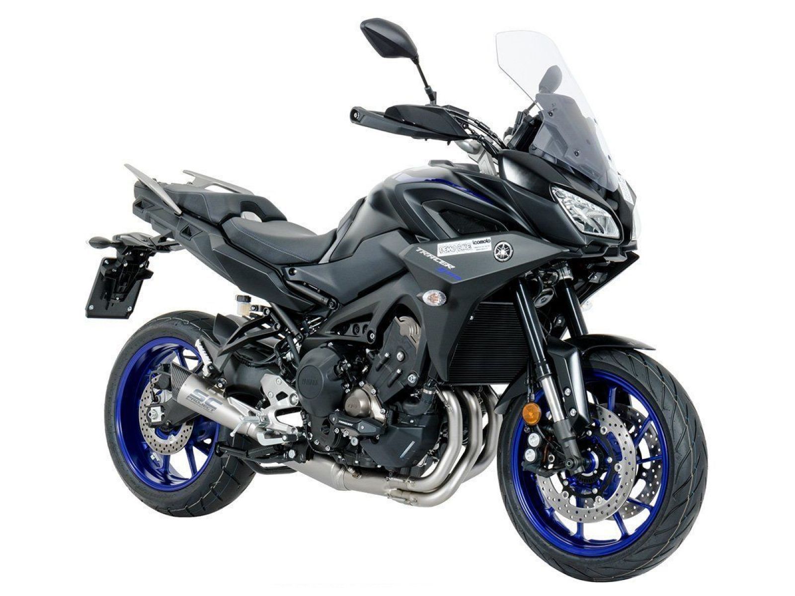 Выхлопная система SC Project  S1 сталь титан карбон для Yamaha Tracer 900 17-20