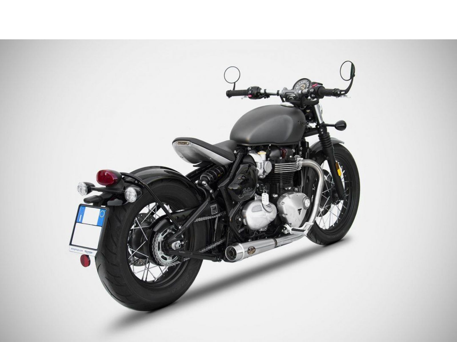 Глушители Zard для Triumph Bobber 17-19