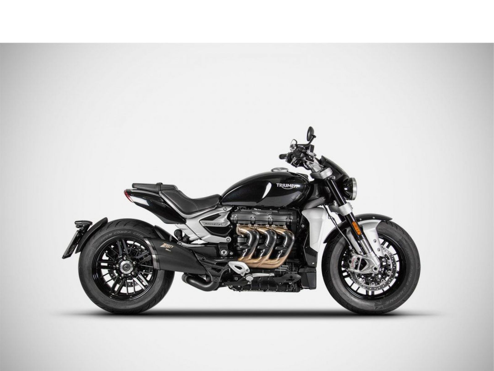 Глушитель Zard для Triumph Rocket 3 20-21 нерж.сталь c черным керамическим покрытием