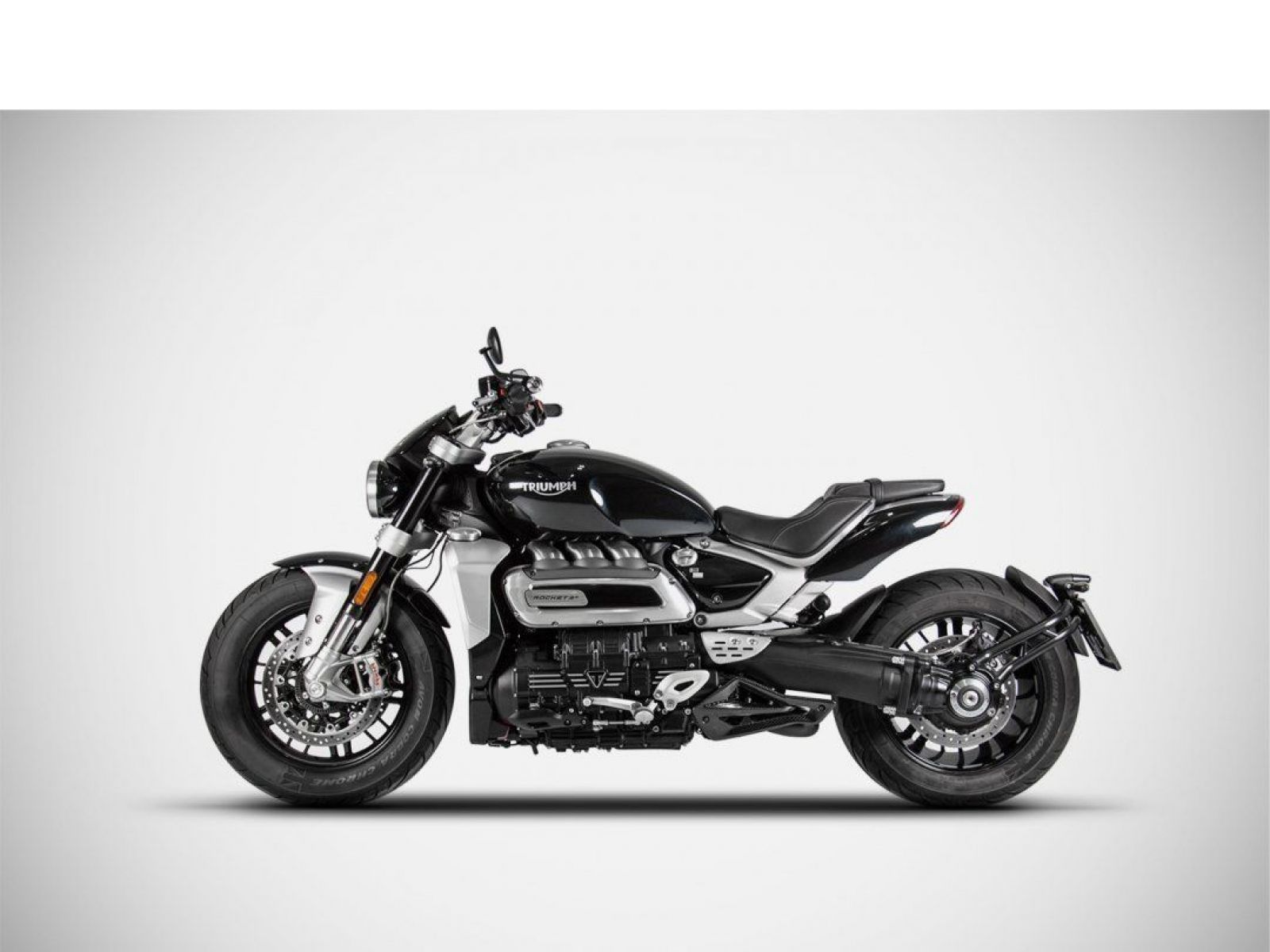 Глушитель Zard для Triumph Rocket 3 20-21 нерж.сталь c черным керамическим покрытием