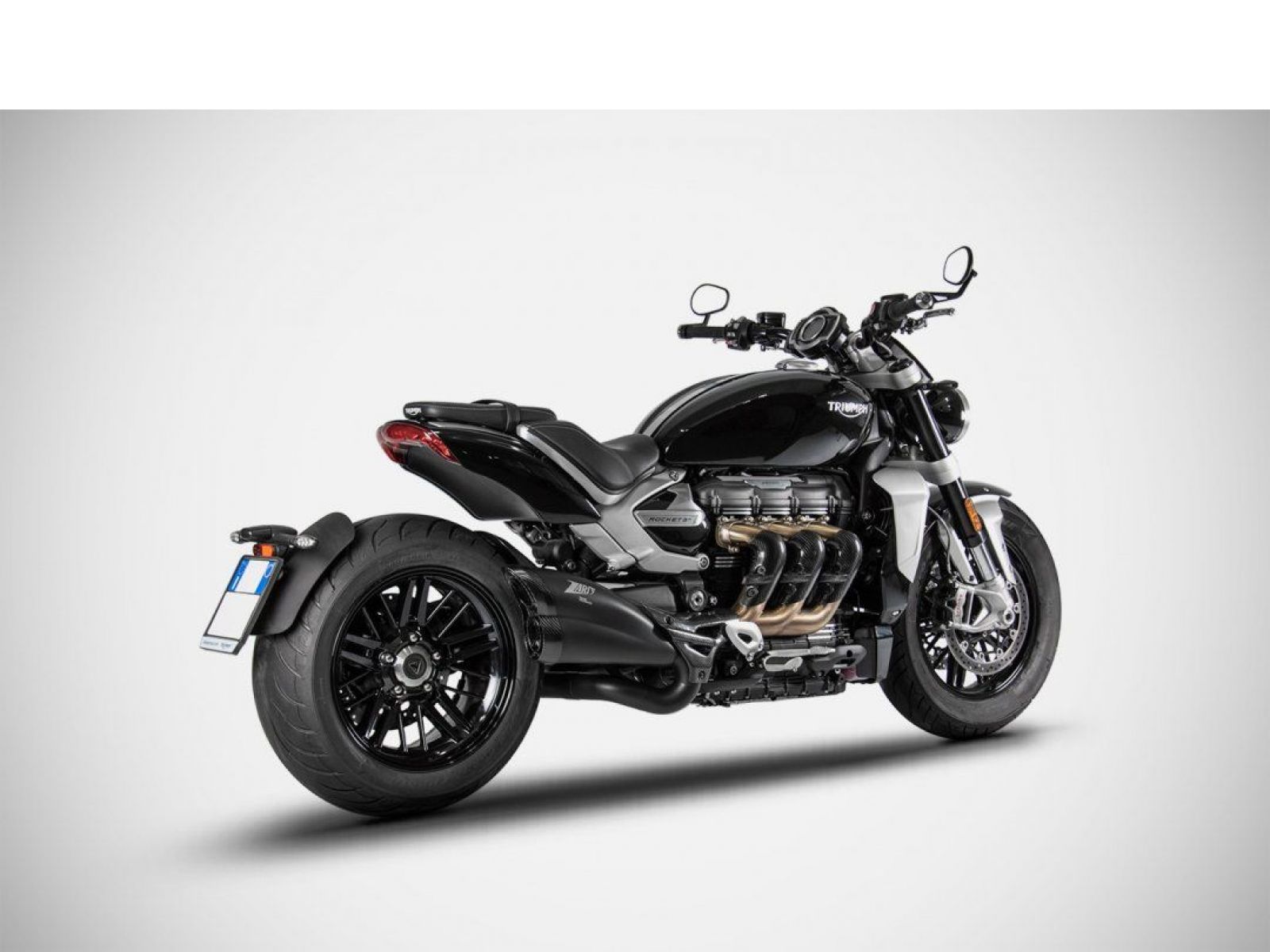 Глушитель Zard для Triumph Rocket 3 20-21 нерж.сталь c черным керамическим покрытием