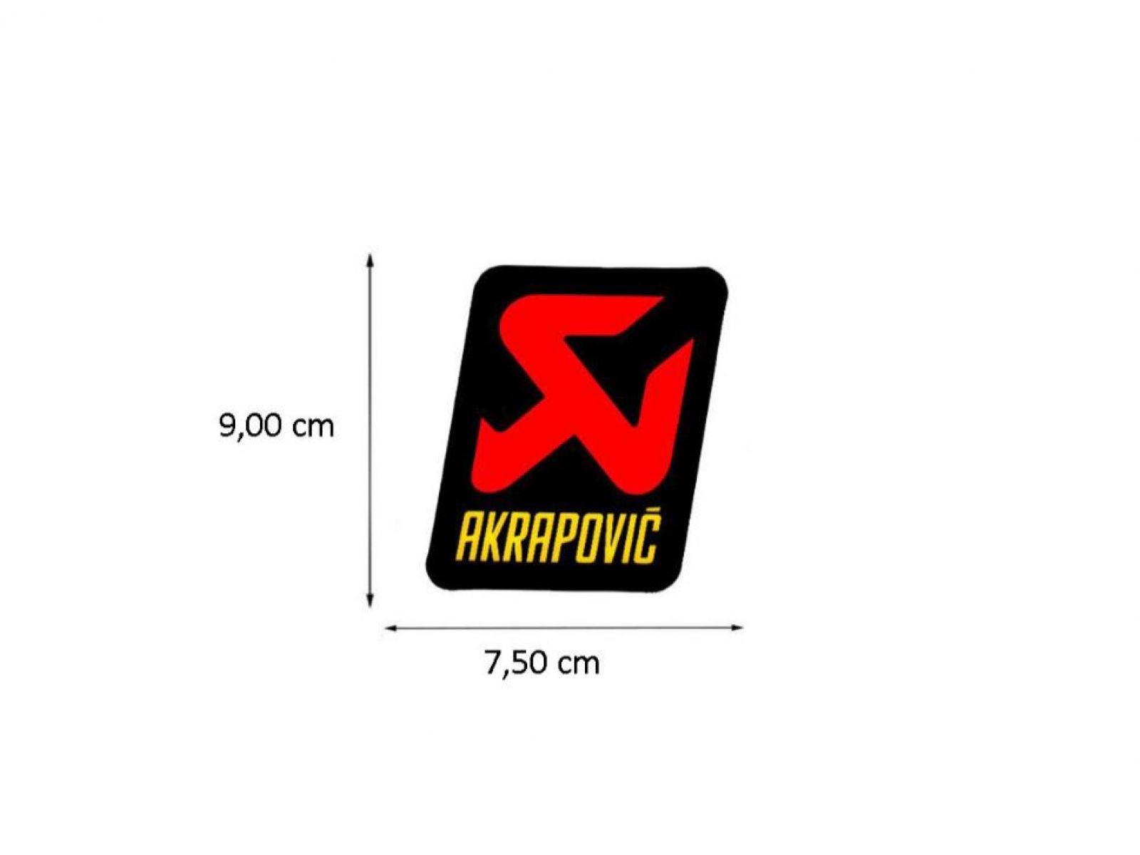 Термонаклейка Akrapovic 90x75мм