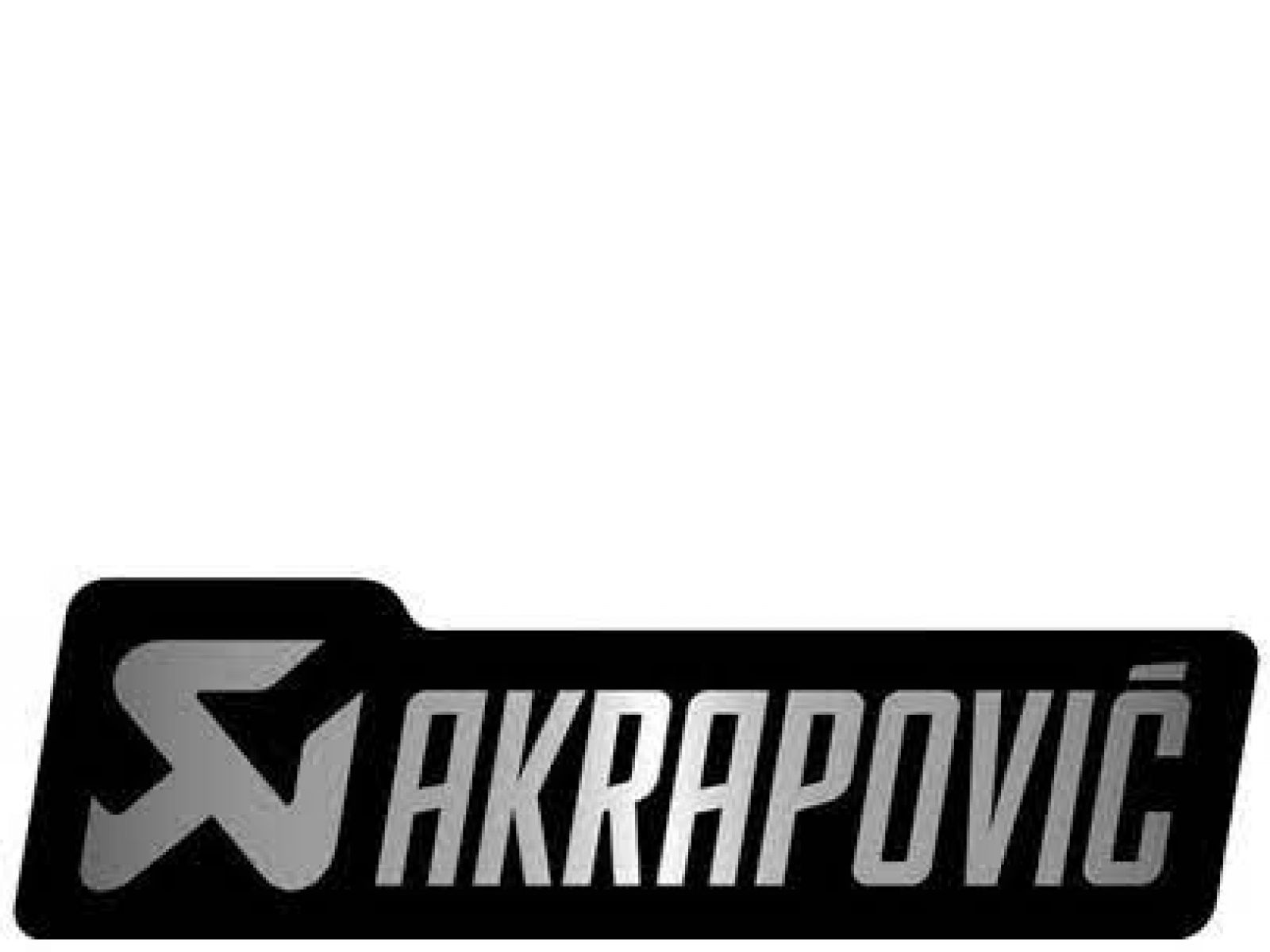 Термонаклейка Akrapovic Monochrome 150x42мм