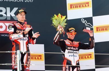 Гонщики команды Ducati успешно выступили в World Superbike на испанском MotorLand Aragon