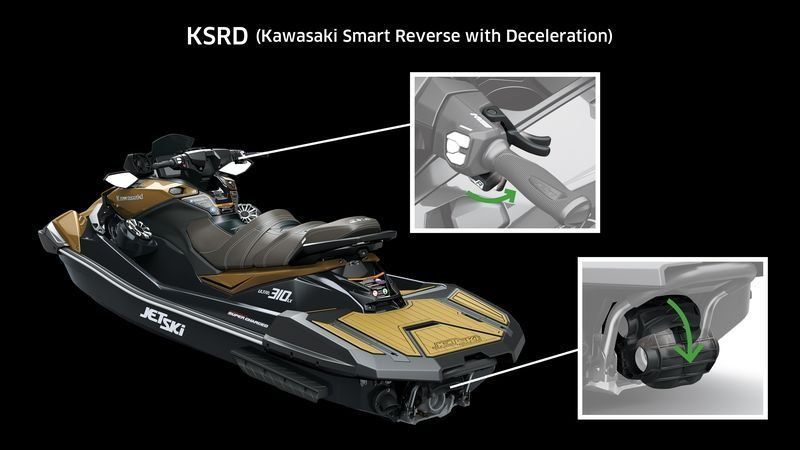 Реверс гидроцикла Kawasaki Jet Ski Ultra 310 включается одной рукой