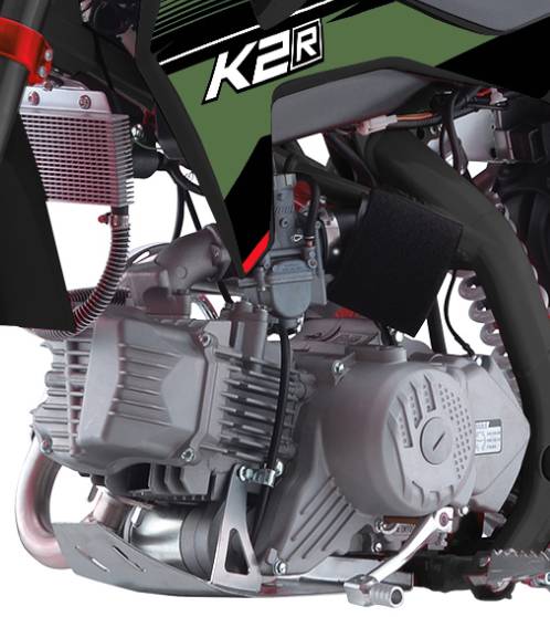 Питбайк K2R PF140 оснащен надежным двигателем
