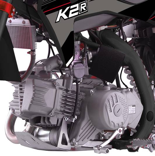 Питбайк K2R PF160 оснащен мощным двигателем
